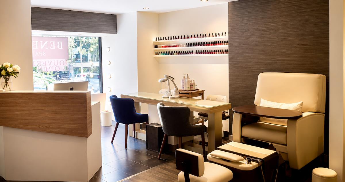 Manicure and pedicure area at Benelo Spa - Benelo Spa