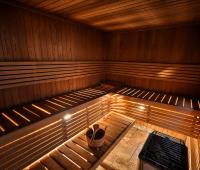Wood sauna at Infinima Spa - Infinima Spa Ch Ste-Foy