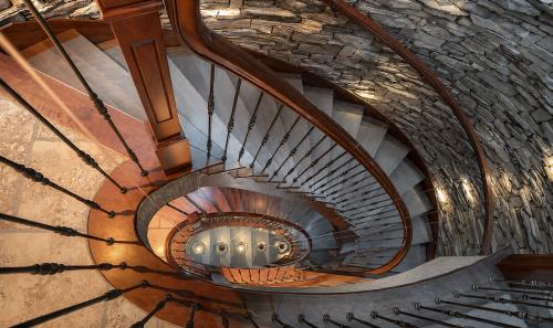 Spiral staircase at Infinima Spa - Infinima Spa Ch Ste-Foy