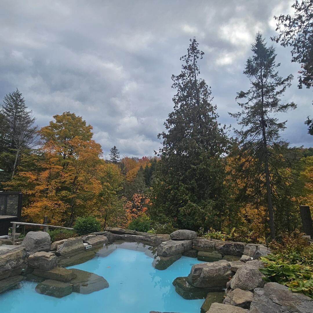 Forest Thermal Pool at Beaux Rêves - Beaux Rêves Inn & Nordic Spa