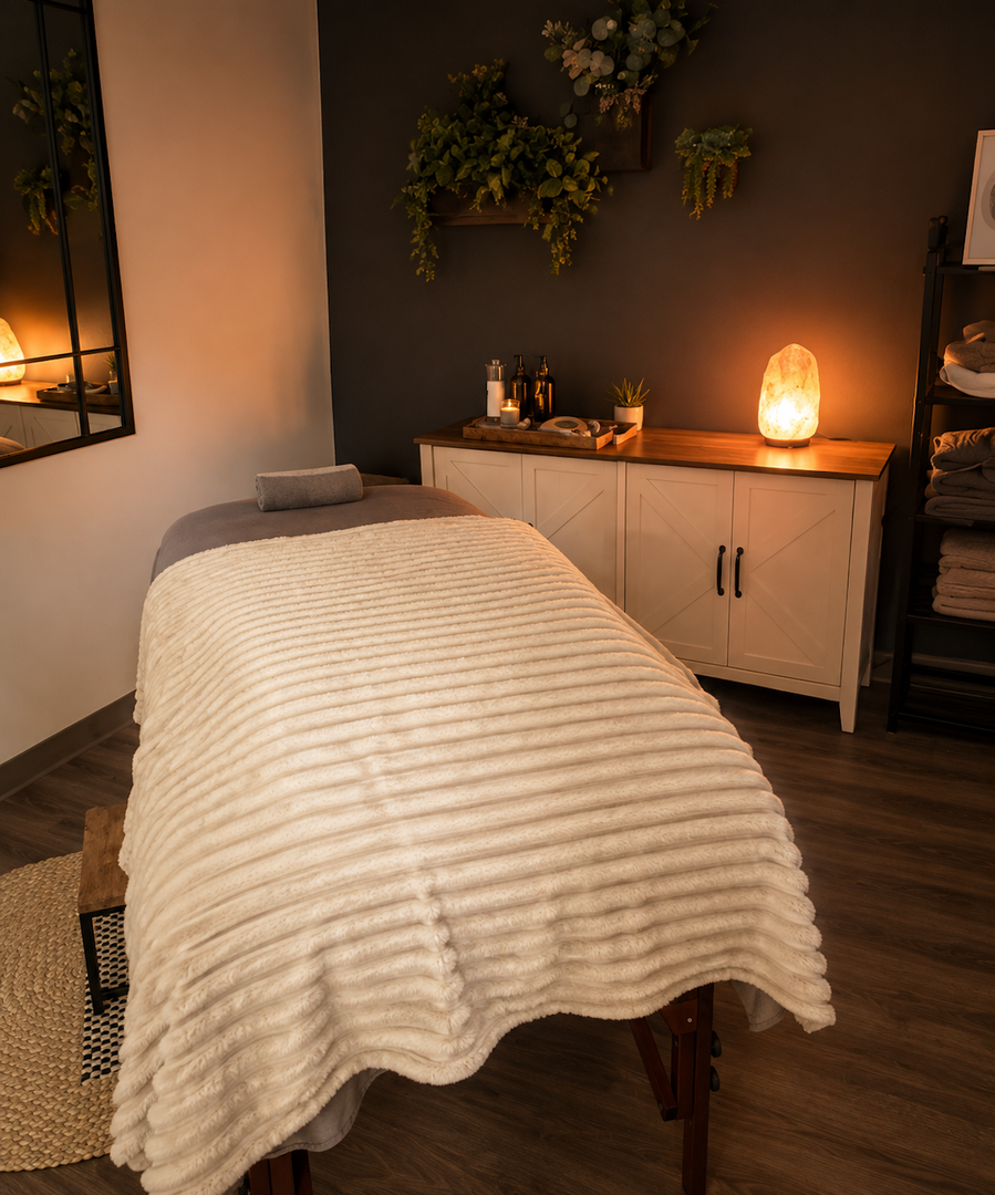 Massage & Treatment Room - THE SALT CABIN Wellness Spa