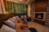 Fireplace relaxation lounge at Infinima Spa - Infinima Spa Ch Ste-Foy